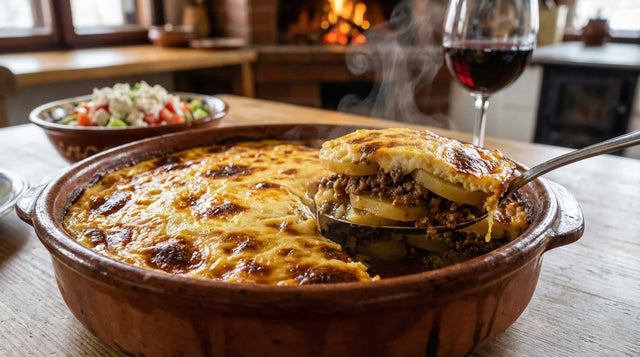 Musaka Rezept: Der Balkan-Auflauf mit Kartoffeln (ohne Auberginen)