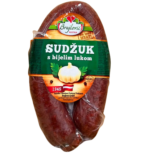 Brajlovic Sudžuk mit Knoblauch 300g