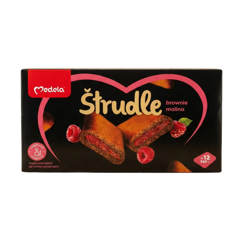 Medela Štrudle Brownie Malina 240g