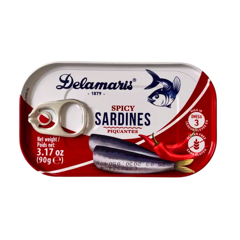 Delamaris Spicy Sardines – 90g
