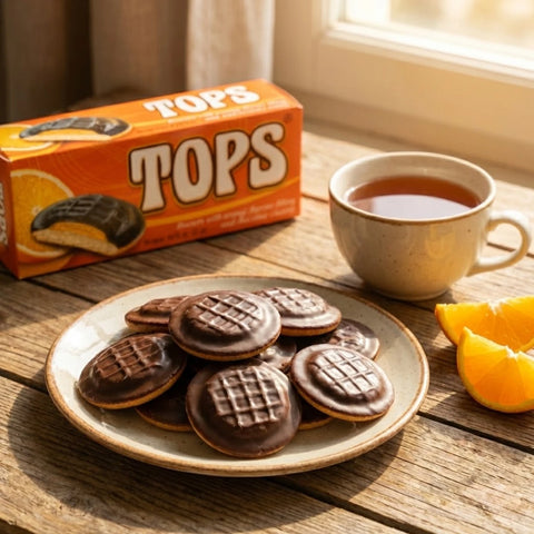 Vrhunski keksi sa filom od narandže i čokoladnom glazurom, 125g