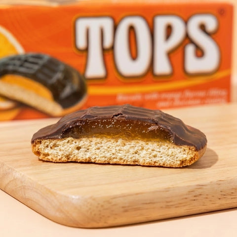 Vrhunski keksi sa filom od narandže i čokoladnom glazurom, 125g