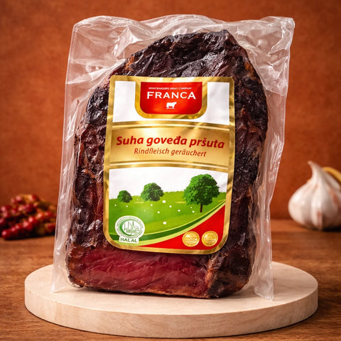 FRANCA Suha goveđa pršuta – Geräuchertes Rindfleisch ≈ 1kg